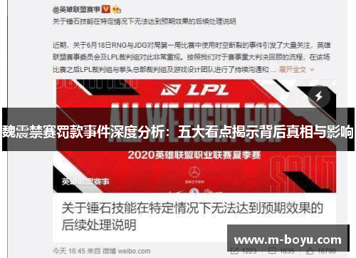 魏震禁赛罚款事件深度分析：五大看点揭示背后真相与影响